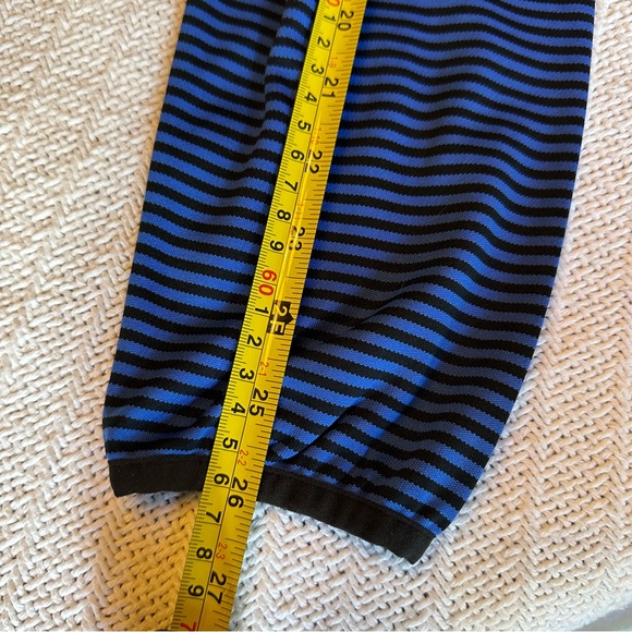 PGA Tour Long Sleeve Mens Golf Blue Striped Quarter-Zip Pullover Size M - Picture 9 of 10